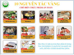 Bài tuyên truyền 10 nguyên tắc vàng về vệ sinh an toàn thực phẩm